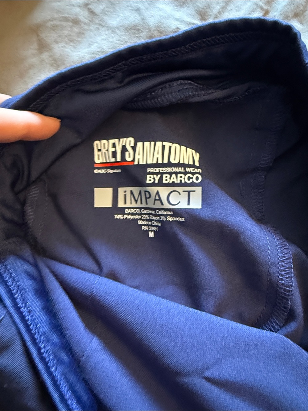 Grey’s Anatomy Navy Blue Scrub Pants - Picture 4 of 6
